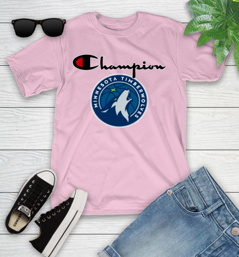 NBA Basketball Minnesota Timberwolves Champion Shirt Youth T-Shirt 7