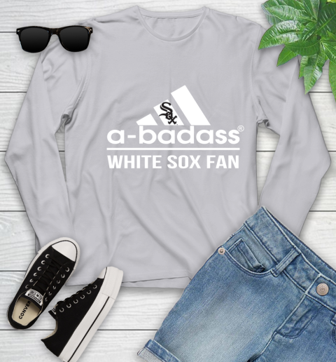 MLB A Badass Chicago White Sox Fan Adidas Baseball Sports Youth Long Sleeve 5