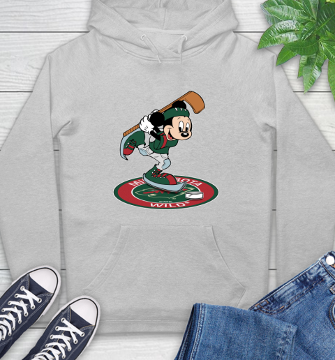 NHL Hockey Minnesota Wild Cheerful Mickey Disney Shirt Hoodie 6