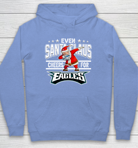 Philadelphia Eagles Even Santa Claus Cheers For Christmas NFL Hoodie 8