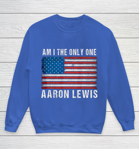 Am I The Only One Aaron Lewis Flag USA Youth Sweatshirt 6