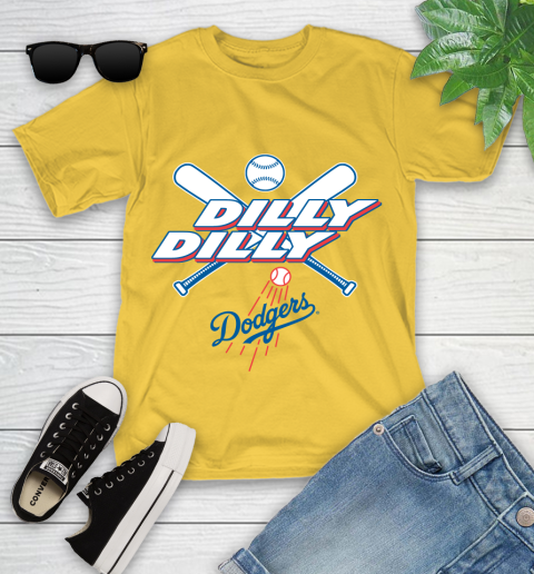 MLB Los Angeles Dodgers Dilly Dilly Baseball Sports Youth T-Shirt 8
