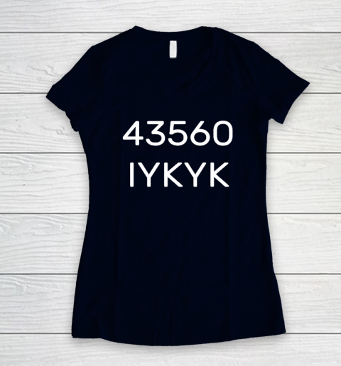 43560 IYKYK Women's V-Neck T-Shirt - Image 3