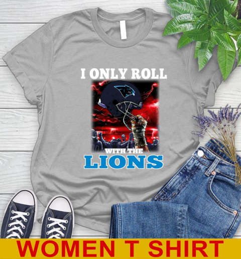 Carolina Panthers NFL Football I Only Roll With My Team Sports Women's T-Shirt 5