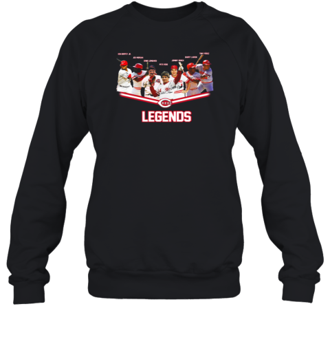 Legends Cincinnati Reds Baseball Team T Shirt Sweatshirt