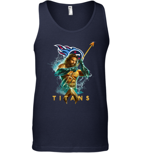 NFL Tennessee Titans Aquaman DC Football Sports qrnrZwu8rEU unisex tank 17 95 151514 front navy