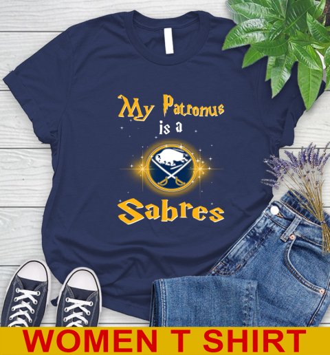 NHL Hockey Harry Potter My Patronus Is A Buffalo Sabres Women's T-Shirt 12
