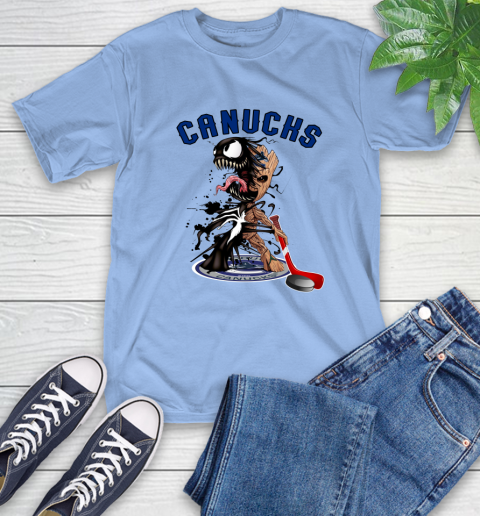 NHL Vancouver Canucks Hockey Venom Groot Guardians Of The Galaxy T-Shirt 11