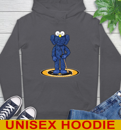 NHL Hockey Pittsburgh Penguins Kaws Bff Blue Figure Shirt Hoodie 7
