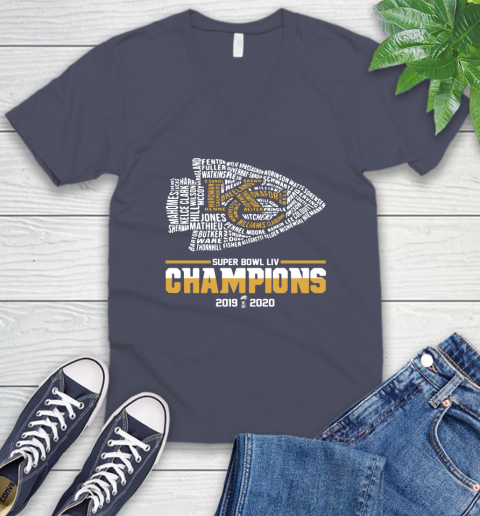 Kansas City Chiefs players super bowl LIV champions 2019 2020 NFL shirts