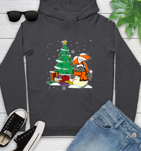 Miami Marlins MLB Baseball Cute Tonari No Totoro Christmas Sports Youth Hoodie 8