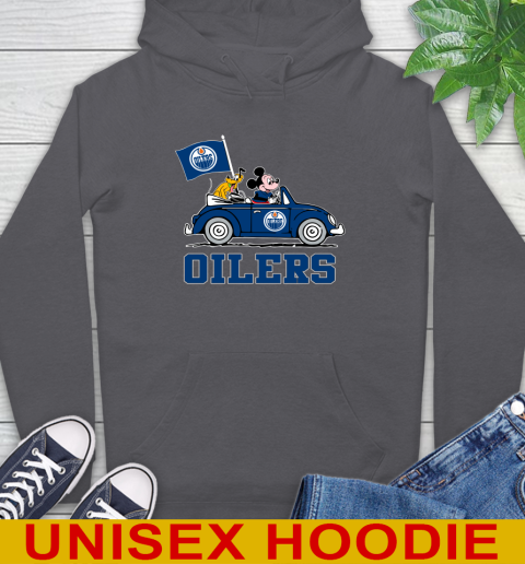 NHL Hockey Edmonton Oilers Pluto Mickey Driving Disney Shirt Hoodie 7