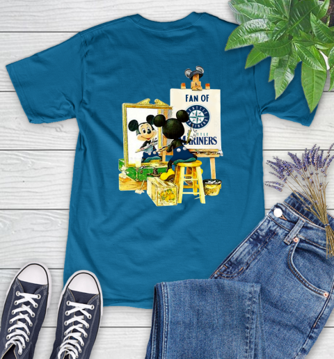 MLB Baseball Seattle Mariners Mickey Drawing Shirt 89