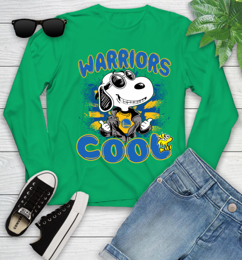 NBA Basketball Golden State Warriors Cool Snoopy Shirt Youth Long Sleeve 6