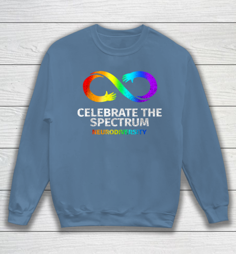 Neurodiversity Celebrate Spectrum Infinity Autism Awareness Sweatshirt 6