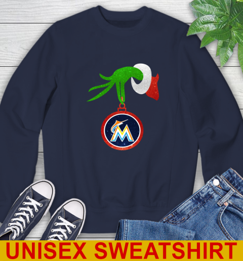 Miami Marlins Grinch Merry Christmas MLB Baseball Sweatshirt 3