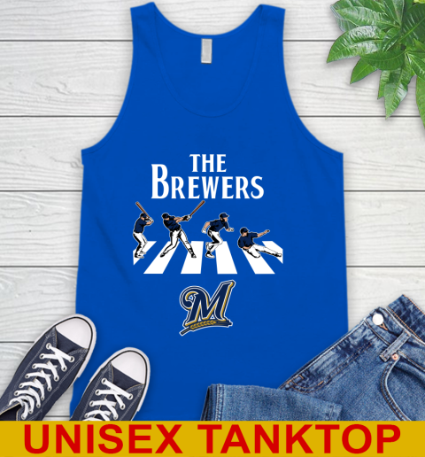 MLB Baseball Milwaukee Brewers The Beatles Rock Band Shirt Tank Top 4