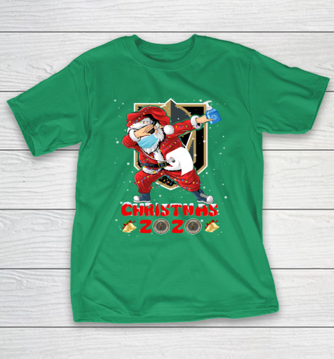 Vegas Golden Knights Funny Santa Claus Dabbing Christmas 2020 NHL T-Shirt 5