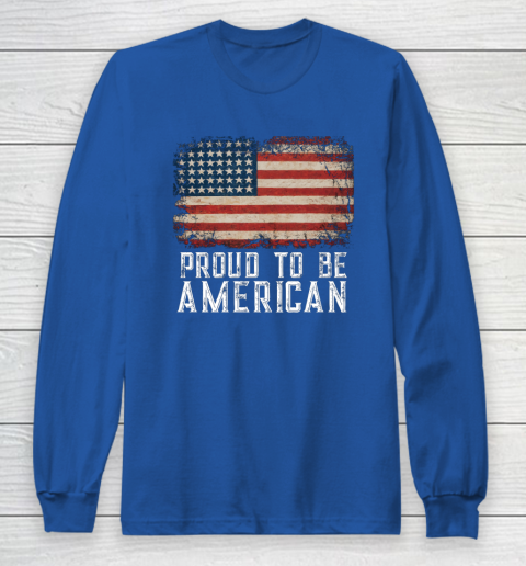 Proud American Patriotic USA Flag Long Sleeve T-Shirt 6