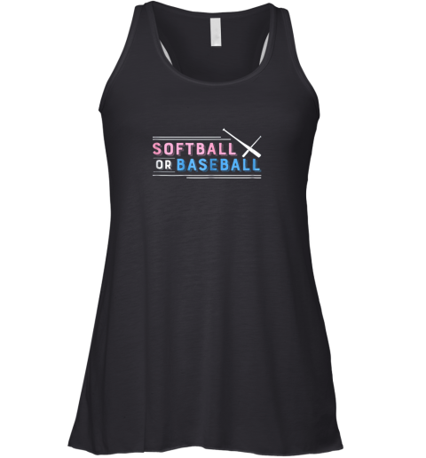 Softball or Baseball Shirt, Sports Gender Reveal Racerback Tank
