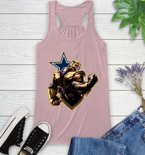 NFL Thanos Avengers Endgame Football Sports Dallas Cowboys Racerback Tank 11