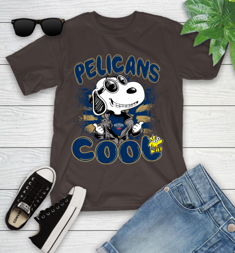NBA Basketball New Orleans Pelicans Cool Snoopy Shirt Youth T-Shirt 6