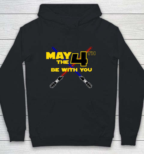 Star Wars Shirt May the Fourth Be With You Lightsaber Youth Hoodie
