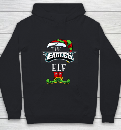 Philadelphia Eagles Christmas ELF Funny NFL Youth Hoodie