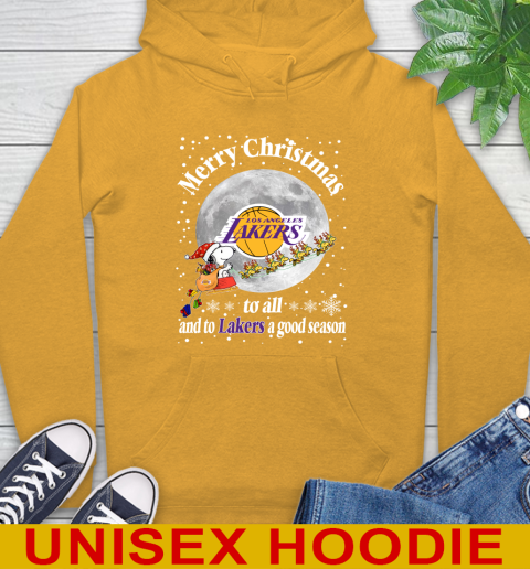 Los Angeles Lakers Merry Christmas To All And To Lakers A Good Season NBA Basketball Sports Hoodie 2