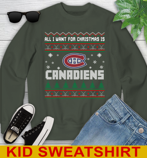 Montreal Canadiens NHL Hockey All I Want For Christmas Is My Team Sports 116
