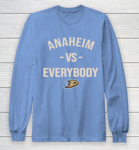 Anaheim Ducks Vs Everybody Long Sleeve T-Shirt 8
