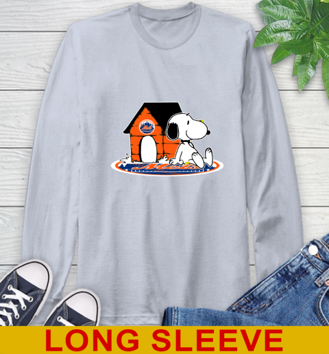 MLB Baseball New York Mets Snoopy The Peanuts Movie Shirt Long Sleeve T-Shirt 6