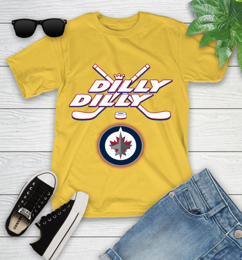 NHL Winnipeg Jets Dilly Dilly Hockey Sports Youth T-Shirt 8