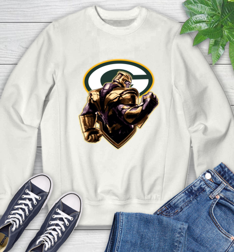 NFL Thanos Avengers Endgame Football Sports Green Bay Packers Sweatshirt