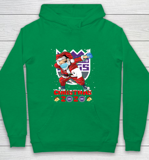 Sacramento Kings Funny Santa Claus Dabbing Christmas 2020 NBA Youth Hoodie 4