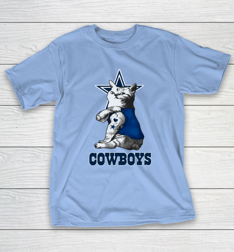 NFL Football My Cat Loves Dallas Cowboys T-Shirt 10
