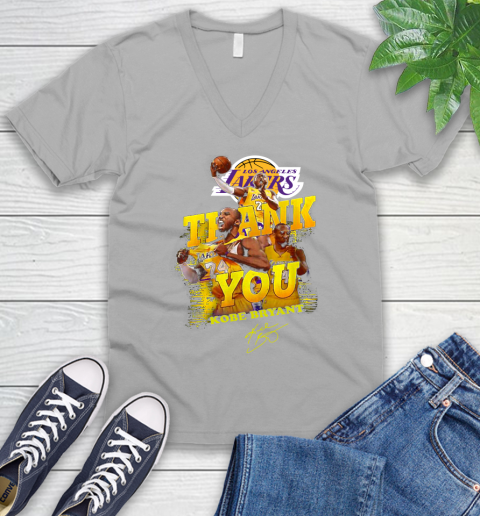 Great Thank you Kobe Bryant Los Angeles Lakers signature shirt 48