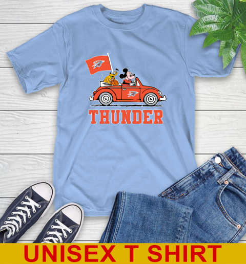 NBA Basketball Oklahoma City Thunder Pluto Mickey Driving Disney Shirt T-Shirt 11