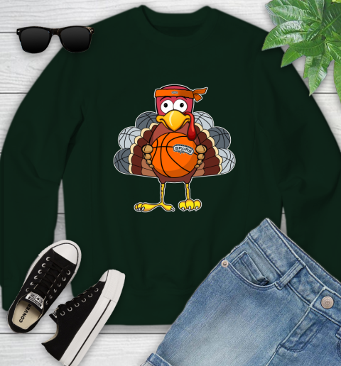 San Antonio Spurs Turkey thanksgiving day Youth Sweatshirt 10