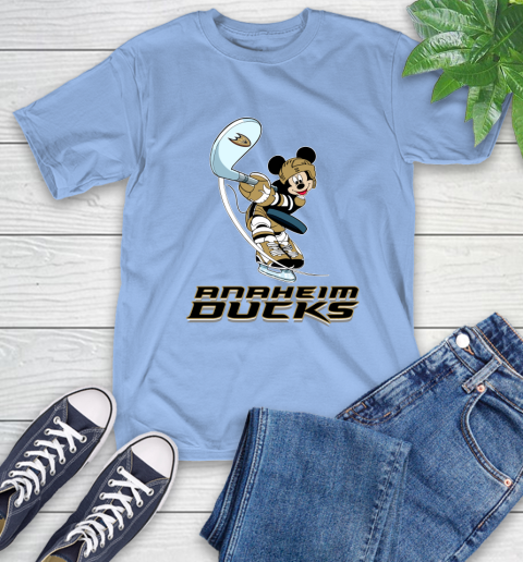 NHL Hockey Anaheim Ducks Cheerful Mickey Mouse Shirt T-Shirt - Image 13