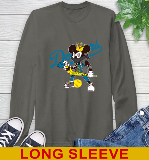 Los Angeles Dodgers MLB Baseball Mickey Peace Sign Sports Long Sleeve T-Shirt 8