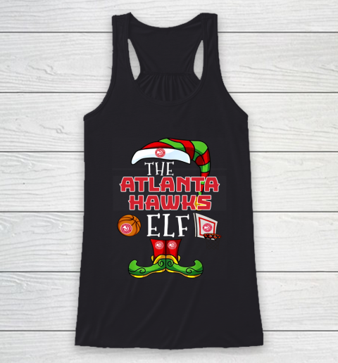 Atlanta Hawks Christmas ELF Funny NBA Racerback Tank