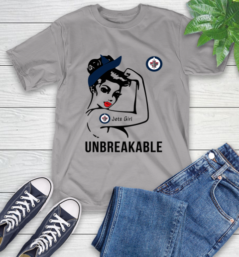 NHL Winnipeg Jets Girl Unbreakable Hockey Sports T-Shirt 4