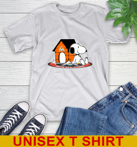 MLB Baseball Miami Marlins Snoopy The Peanuts Movie Shirt T-Shirt 12