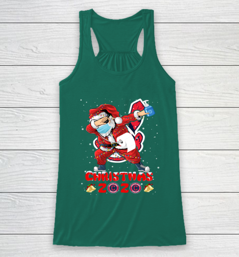Cleveland Indians Funny Santa Claus Dabbing Christmas 2020 MLB Racerback Tank 5