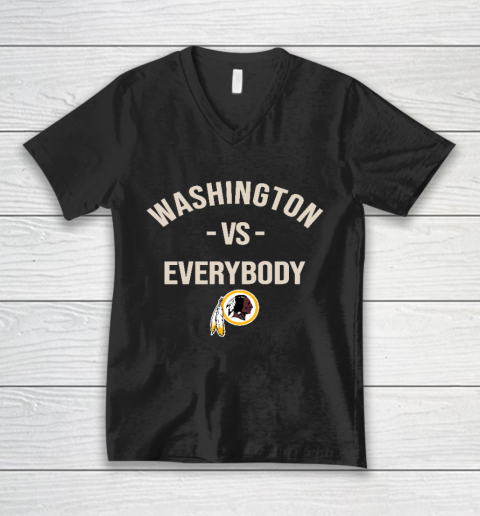Washington Redskins Vs Everybody V-Neck T-Shirt