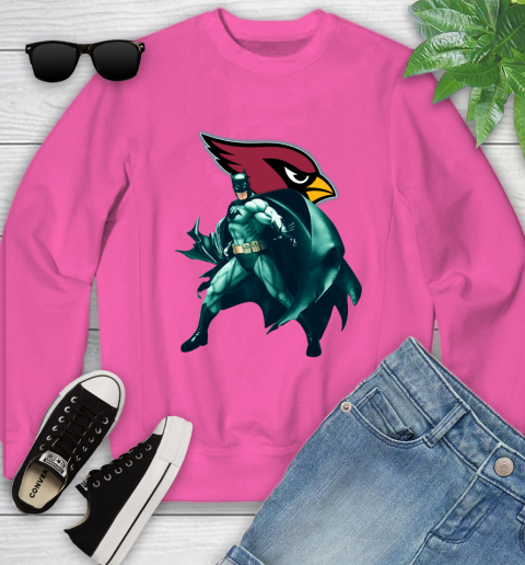 NFL Batman Football Sports Arizona Cardinals Youth Sweatshirt 7