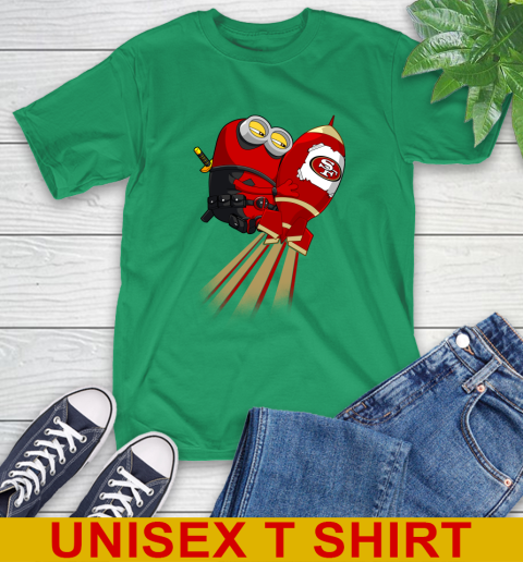 NFL Football San Francisco 49ers Deadpool Minion Marvel Shirt T-Shirt 7