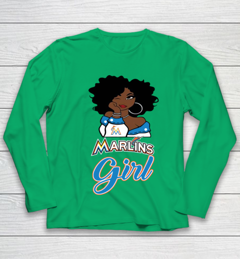 Miami Marlinss Girl MLB Youth Long Sleeve 6