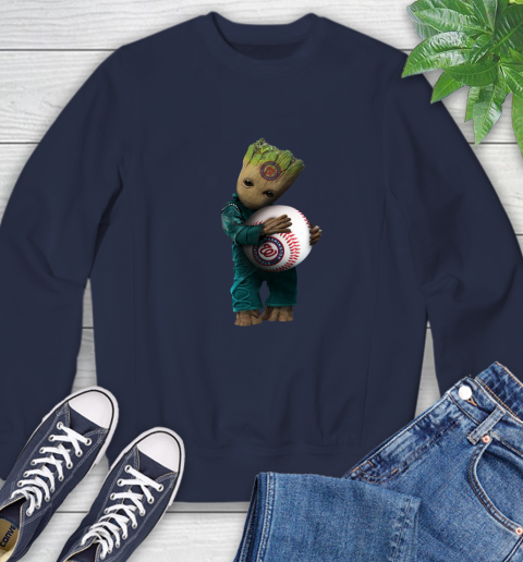 MLB Groot Guardians Of The Galaxy Baseball Sports Washington Nationals Sweatshirt 3